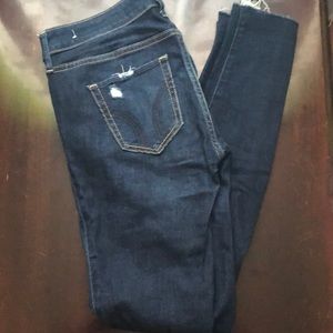 Hollister ripped super skinny jeans